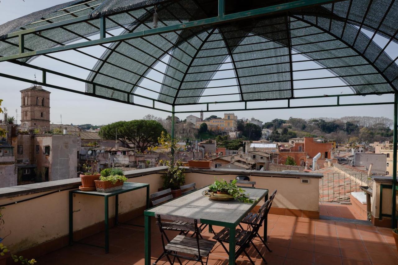 Amazing Penthouse With Terrace And Rooftop In Trastevere Roma Eksteriør bilde