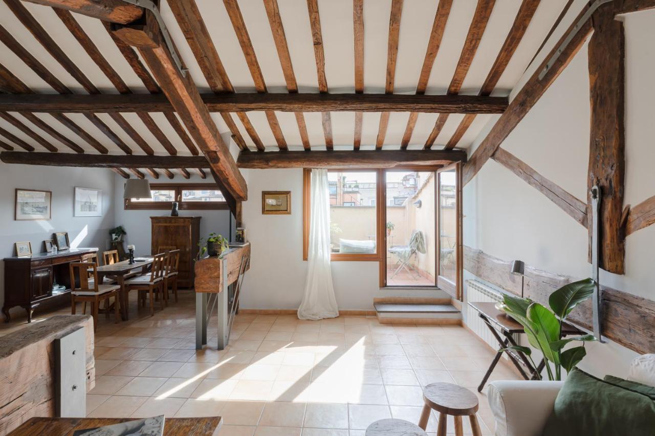 Amazing Penthouse With Terrace And Rooftop In Trastevere Roma Eksteriør bilde