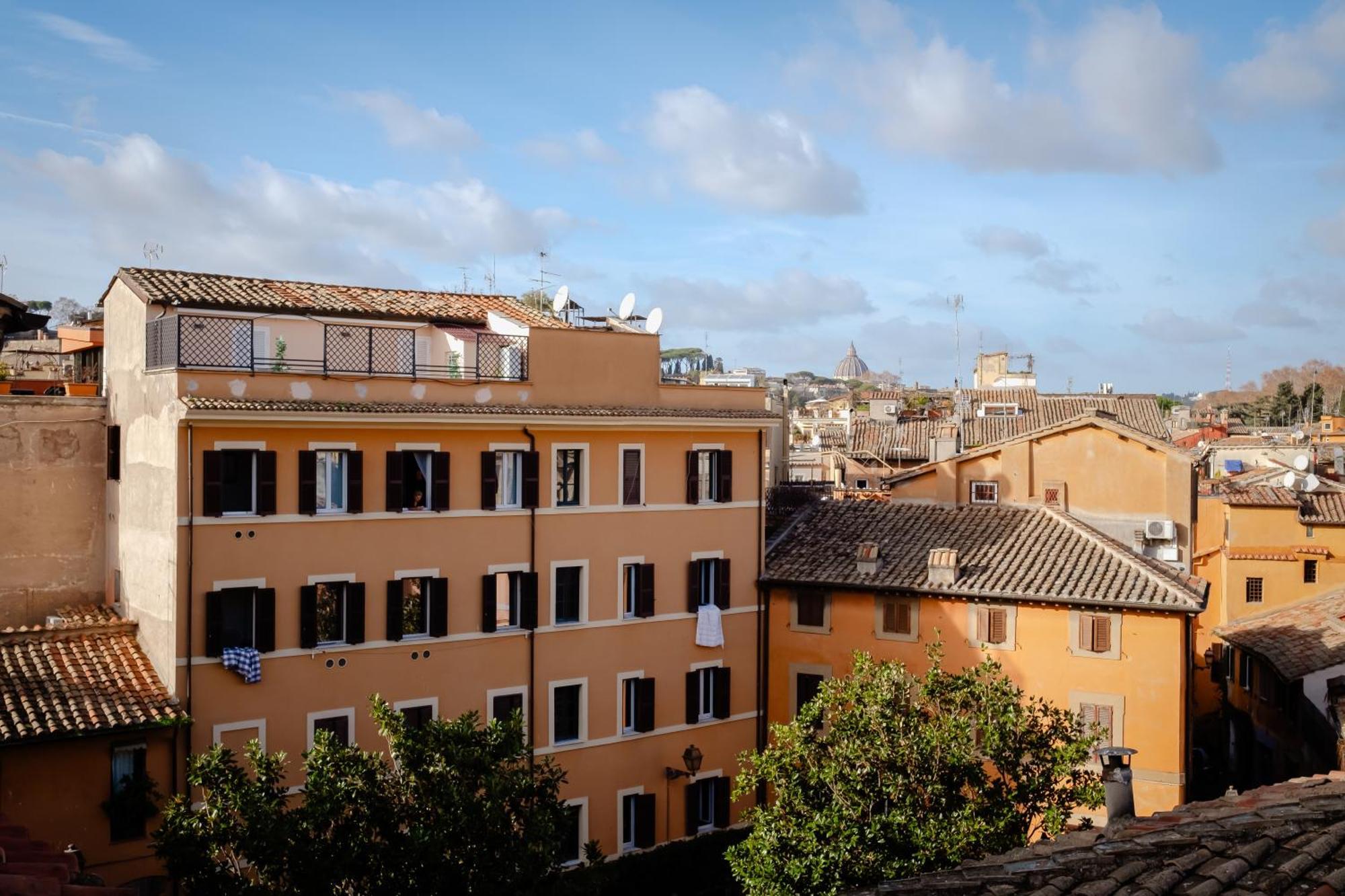 Amazing Penthouse With Terrace And Rooftop In Trastevere Roma Eksteriør bilde